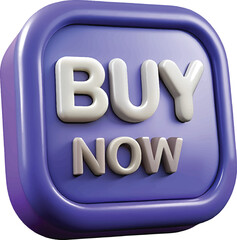 3D Buy Now Graphic with Colorful Glossy Button for Online Stores