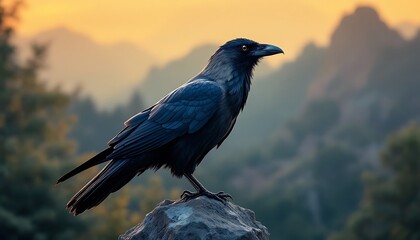 crow on the ground
