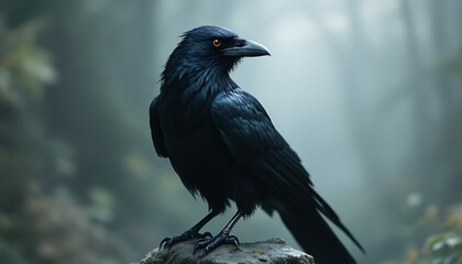 crow on the ground