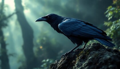 crow on the ground