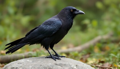 crow on the ground