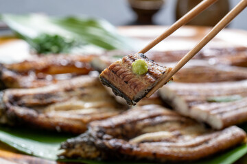 国産ウナギの白焼き