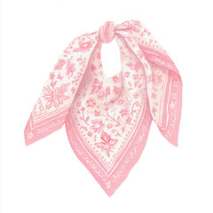 pink cowboy bandana folded