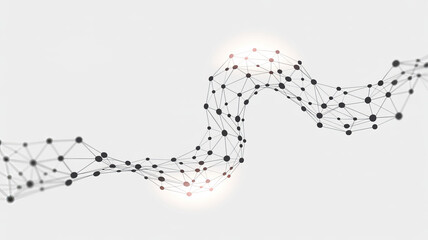 Network Wave: An abstract image showing a network in the form of a wave