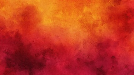 Obraz premium fiery red orange watercolor texture