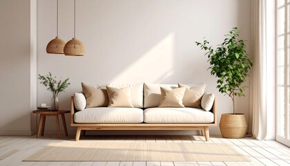 Modern minimalist living room