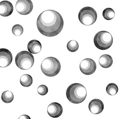 Pencil Shaded Bubble Cluster PNG