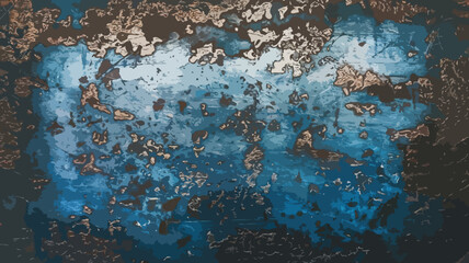 Painted metal surface corrosion