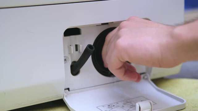 cleaning washing machine filter