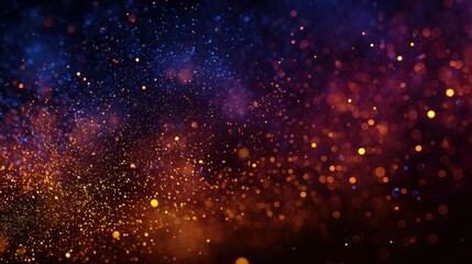 golden and blue light sparks