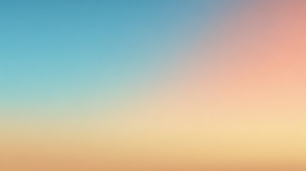 Fototapeta premium Soft pastel sky gradient background blue to orange hues,