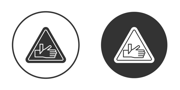 Cutting hand straight blade signs, flat vector simple element illustration from editable concept