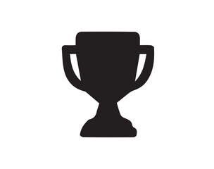 Trophy Black Silhouette Vector Illustration, Editable Formats: AI, EPS, JPG, PNG, Ideal for Both Digital and Print Use
