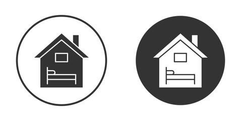 Accomodation icon, flat vector simple element illustration from editable concept