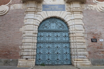 Bâtiment typique, vue de l'extérieur, ville de Toulouse, département de la Haute Garonne, France
