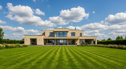 Spacious patio with wooden panel flooring and a house entrance