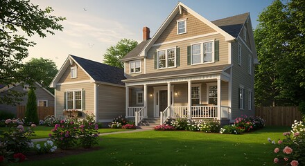 Modern traditional style home residence featuring premium amenities