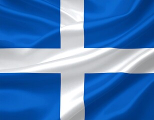 Flag with blue and white cross