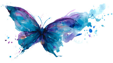 butterfly on white background