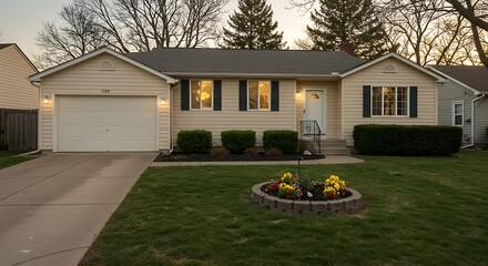 Elegant a very neat and tidy home in suburbs of ohio architecture with scenic surroundings