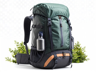 realistic mockup of a hiking hydration pack