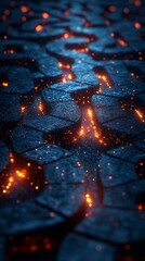 Abstract metallic surface glowing hot cracks images