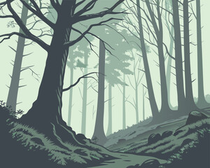 Forest with Fog and Mist Effect | Foggy Forest in Morning Light