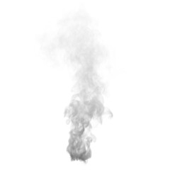 Smoke on white transparent background, Clouds