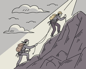 Mountain Climbing Adventure | Extreme Rock Climbing Scene