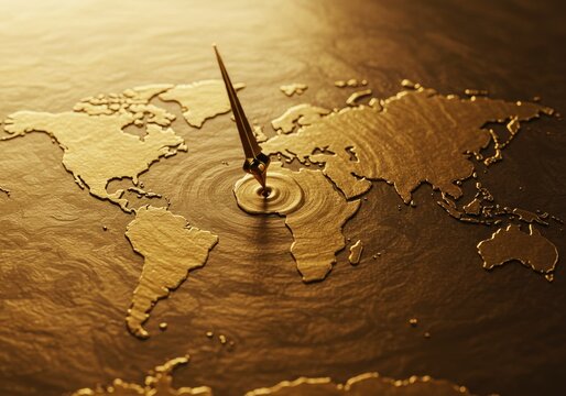 Liquid Metal Compass Map