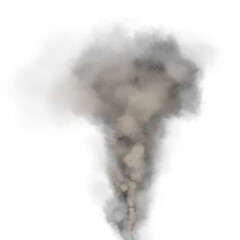 Abstract Gray and Black Smoke Plume; Dramatic, Moody, Atmospheric Effect.