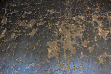 Detail of an old wood with cracked paint