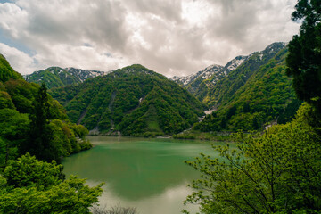 Landscape Views Of Kurobe Dam And The Northern Japan