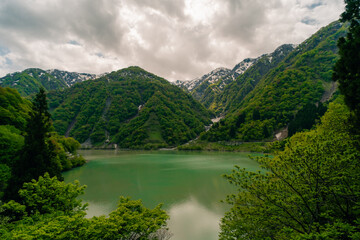Landscape Views Of Kurobe Dam And The Northern Japan