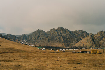 This is how Mongolian people live nomadic style with their traditional yurt in Mongolia