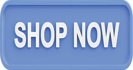 3d Shop Now Graphic for Retail Websites and Marketing Campaigns
