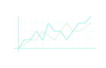 Rising Trend Chart Illustrating Annual Growth, Showcasing Progress and Performance Through a Visual Data Representation