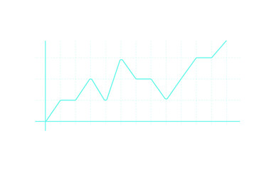 Line Graph Chart Displaying Upward Trends Throughout Months on Dark Background, Indicating Positive Progress