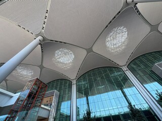 Exterior View of Istanbul Airport (IST) in Turkey