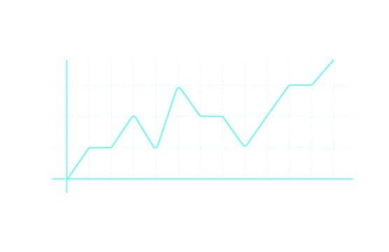 Line Graph Chart Displaying Upward Trends Throughout Months on Dark Background, Indicating Positive Progress
