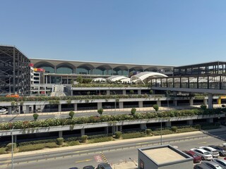 Wide view of Istanbul Airport (IST), one of the largest and busiest airports in the world.
