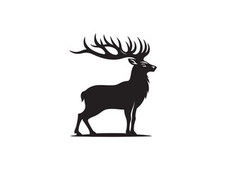 deer silhouette vector illustration