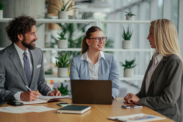 Businesspeople having a meeting in the office