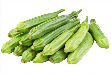 Fototapeta premium An okra vegetable.