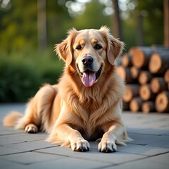 dog, retriever, golden, pet, animal, golden retriever, canine, cute, puppy, labrador, white, isolated, purebred, portrait, happy, sitting, breed, domestic, mammal, friend, pedigree, studio, adorable, 