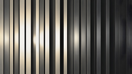 Modern metallic vertical bars pattern with sleek shiny surface for design use.