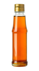 Sesame oil bottle isolated on white background