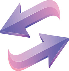 3D Arrow Icon Set Featuring Smooth, Realistic Vector Designs

