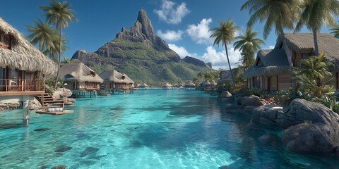 Tropical Island Paradise Resort