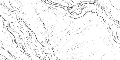 Abstract Black and White Swirling Marble Pattern with Natural Texture scattered dots in a chaotic design  ideal for backgrounds and modern illustrations.
